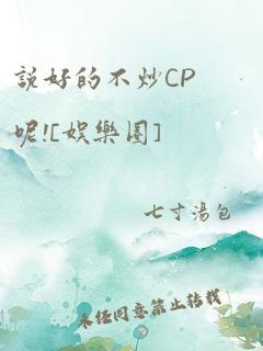 说好的不炒cp呢![娱乐圈]